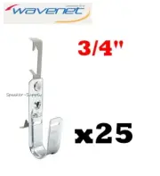 25 Wavenet JHMF34 3/4" Clip Batwing J Hooks Brackets Threaded Rods & Drop Wire