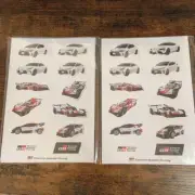 Lot of 2 TOYOTA GR Yaris Supra AE86 WRC WEC Sticker