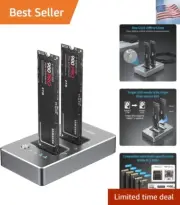 ACASIS NVMe M.2 Duplicator Dual-Bay Offline Clone USB C to NVME Docking Stati...