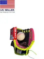 Rawlings Playmaker Series 9.5" WPL95DSP Tee Ball Glove W Ball Left Hand Black