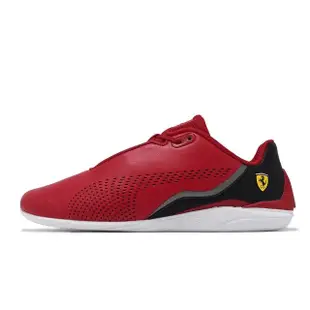 【PUMA】賽車鞋 Ferrari Drift Cat Decima 男鞋 紅 黑 法拉利 皮革 低筒(307193-08)