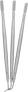 WOONEKY 3pcs Stainless Steel Lash Separator Tool with Comb for Eyelash Perming and Curling Professional Lash Extension Applicator for Salon and Home Use Durable and Easy to Clean
