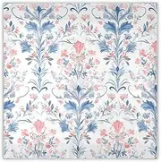 [Yoogain] Fleur-de-lis Peach Blue Retro silk scarf pashmina essentials silk scarf wrap scarf for women for winter bufandas para mujer elegantes, Fleur-de-lis Peach Blue Retro