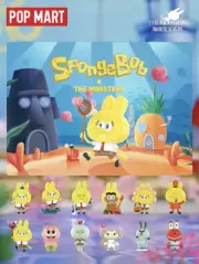 Pop Mart Labubu The Monsters SpongeBob SquarePants Sealed Case Of 12 Blind Box