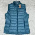 Patagonia Down Sweater Vest Womens Small Teal Puffer Jacket