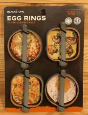 Blackstone Egg Rings Silicone Ring Bundle Square Round Patties Omelets Pancakes