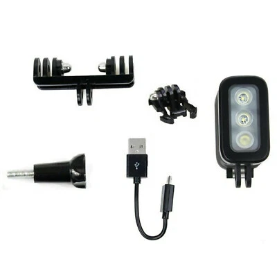 30M Waterproof Diving LED Light Flash Lamp For GoPro Hero 10/8/9/7/6/5 Camera j