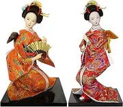 2pcs Japanese Kimono Doll Geisha Figure Ornaments Gift Art Craft Collection/Gift, Home Decorations Geisha Dolls in Beautiful Kimono,#059,12"/4122 (Color : #059, Size : 12")