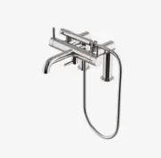 Waterworks Flyte Deck Mounted Exposed Tub Filler with Handshower