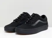 Vans Old Skool Black/Black, MEN'S SIZE 9.0 WOMEN'S 10.5 VN000D3HBKA