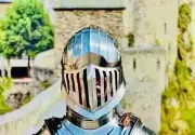 Medieval Larp Armor Dark souls inspired helmet Alva Knight Antique Armor Helmet