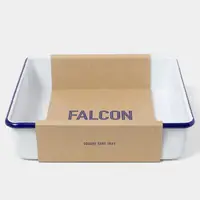 在飛比找momo購物網優惠-【英國 Falcon】獵鷹琺瑯 琺瑯2合1烤盤 托盤 琺瑯盤