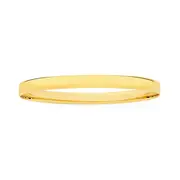 9ct Gold 6x65mm Solid Bangle