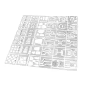 Chip-Shaped Scoring Engraving Auxiliary Ruler Tool For Gundam Military Model D