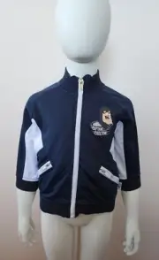 Carlton Blues AFL Boys Navy Blue White Zip Up Track Top Jacket Size 1 New