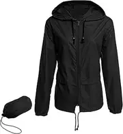 [ZANDO] Waterproof Jackets Women Rain Coats For Women Lightweight Waterproof Jacket Womens Ladies Lightweight Jackets
