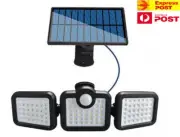 Solar Motion Sensor Light - 3.7V 2400mAh 108LED Wireless Outdoor Flood Light, 3