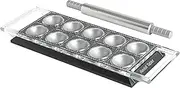 [Marcato] Ravioli Tray for Ravioli Powder Grey Anodised Aluminium 20 x 10 x 2 cm Easy Preparation Elegant Design