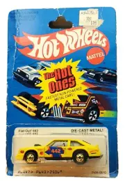 Vintage 1980 Hot Wheels Flat Out 442 The Hot Ones Series #2506 Yellow
