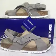 Birkenstock Women’s Size 7 EU 38 Narrow Tulum Stone Coin Suede Sandals Y23-1198
