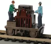 Bachmann HO Scale ~ New 2024 ~ Gandy Dancer ~ Operating Hand Car ~ Brown ~ 46223