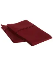 Superior 1200 Thread Count Egyptian Cotton 2pc Solid Pillowcase Set