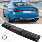 For Audi B8 B8.5 B9 A3 S3 A4 S4 A5 S5 A6 S6 A7 A8 Rear Bumper Diffuser Spoiler (for: Audi)