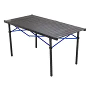 Kings Aluminium Roll-Up Camp Table -50kg Weight Rating - Locking Frame