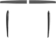 HSHUI Glossy Carbon Fiber ABS Cover Compatible for Tesla Model Y 3 Dashboard Panel Bright Center Console Armrest Cover Interior Front Door Trim(C Set)