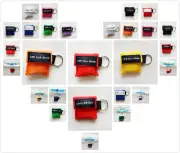 250 pcs/pack Rescue CPR Mask CPR Face Shield Emergency First Aid Multiple Color