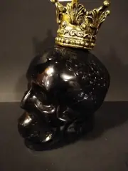 NEW 8" Light Up LED Color Changing Crowned Halloween Skull Decor Rare