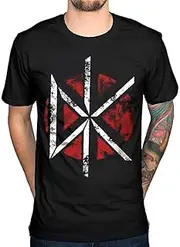 [Dead Kennedys] Unisex Adult Distressed Logo T-Shirt (UK Size: XL) (Black/Red/White)