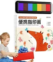 Finger Painting - Washable Finger Drawing,Safe Vibrant Creative Funny Washable Finger Paint Set With Painting Book Art Painting Supplies For Kids