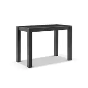 Hugo Outdoor Ceramic 1.5m Rectangle Aluminium Bar Table 1.5m - Charcoal