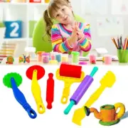 6Pcs Dough Tools Extrusion Play Set Modelling Clay Extrusion Mold Kids Toy Set