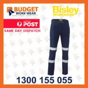 Bisley Taped Biomotion Stretch Cotton Drill Work Pants (BP6008T)
