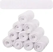 [Toulite] 10 Pcs Cotton Bra Liners Rectangle Under Bra Pads 3 Layer Bra Sweat Liners for Women Sweating Supplies