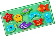 Tear and Pull Puzzle Game,Preschool Toys Matching Puzzle for Boys Girls - Fun Early Learning Toys, Shape Sorter for Bedroom, Nursery School