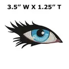 Blue Eye, Eyeball, Evil Eye Hamsa Patch Embroidered Iron-On Applique