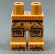 LEGO Minifigure Medium Nougat Hips & Legs Knee Patches Dirt Stains Muddy Feet