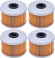 Oil Filter For CMX300 CB/CBR300 SXS500 VT/XL125 CRF/125/250/300 TRX/500/450/420/400/350/300(4pcs Yellow)