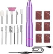 Portable Electric Nail Drill, Nail Drill - Electric Nail Drill Machine Kit | Polishing Set with Nail Drill Bit, Hand and Feet Care Tool for Home Salon, Manicure Pedicure Kit