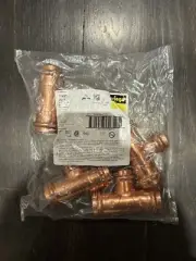 5 Pack Viega 77437 ProPress 1" x 1" x 3/4" P1 x P2 xP3 Copper Tee