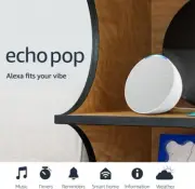 Amazon Echo Pop (newest model), Full sound compact smart speaker with Alexa, Gla