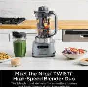 Ninja Twisti, High-Speed Blender Duo 3 Preset Auto-iG Programs, 34 oz.
