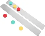 NAMOARLY 2pcs Magnetic Strip with Adhesive Backing Strips Bulletin Bar Board Magnetic Bar for Wall with Magnets for Office School Use