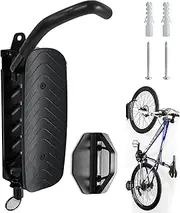 Socpuro Swivel Bike Rack Wall Mount, Vertical Bike Hanger for Garage Organizer, Indoor Bike Storage Rack with Wheel Hook for Road, Mountain Bikes (1 Pack)