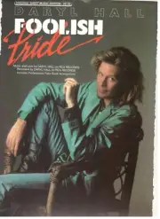 DARYL HALL FOOLISH PRIDE SHEET MUSIC-PIANO/VOCAL/GUITAR/CHORDS 1986 RARE NEW