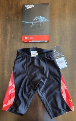 Speedo ST Vortex Maze Jammer Team Red Swimsuit Sz 22 "EcoProLT" Drawstring NWT