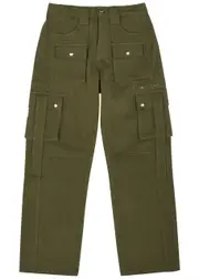 Rhude Amaro Cotton Cargo Trousers - Olive - S S